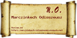 Marczinkech Odisszeusz névjegykártya